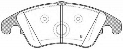 OPEN PARTS bpa130400 -  Комплект тормозных колодок, дисковый тормоз